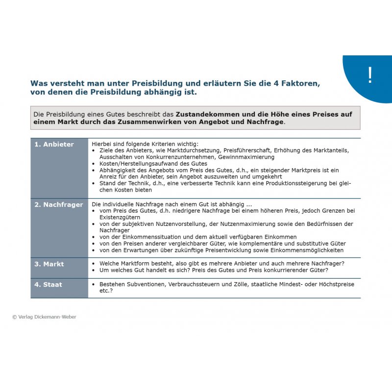 Zur Prüfung Vorbereiten In Wirtschaftsbezogene Qualifikationen Für Fachwirte Prüfung Fachwirt (IHK)- Frage-Antwort-Karten Wirtschaftsbezogene Qual