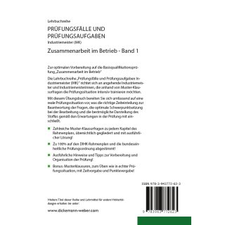 Prüfungsfälle und Prüfungsaufgaben Industriemeister (IHK) - Zusammenarbeit im Betrieb - Band 1